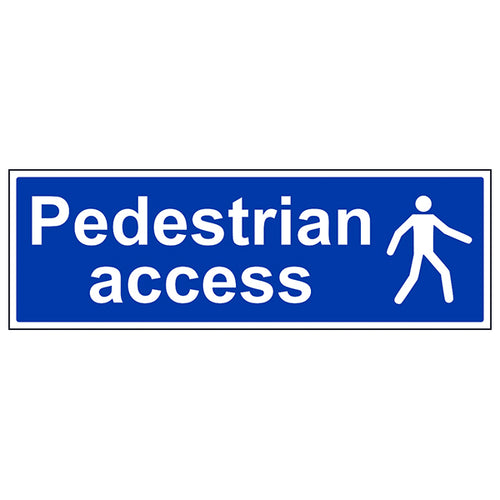 Pedestrian Access Safety Sign Designated Route Worksite