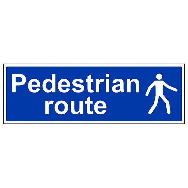 Pedestrian Route Safety Sign Durable Compliant For Employee