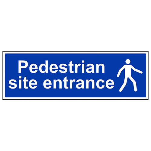 Pedestrian Site Entrance Safety Sign Compliant For Sites