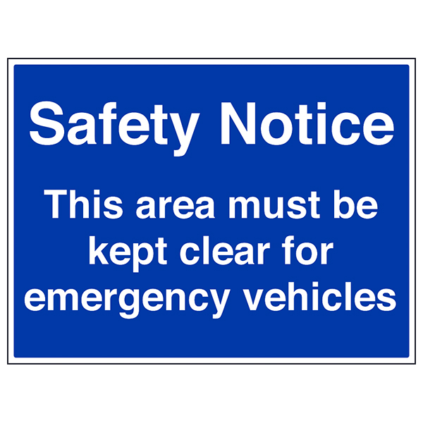 This Area Must Be Kept Clear Safety Sign Compliant For Site