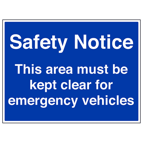 This Area Must Be Kept Clear Safety Sign Compliant For Site