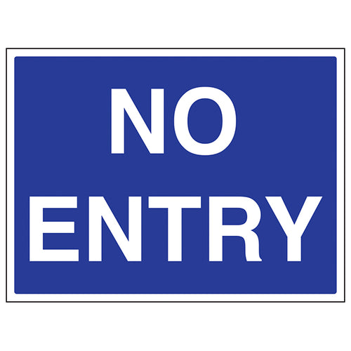 No Entry Safety Sign Durable Compliant Site Manager Notice