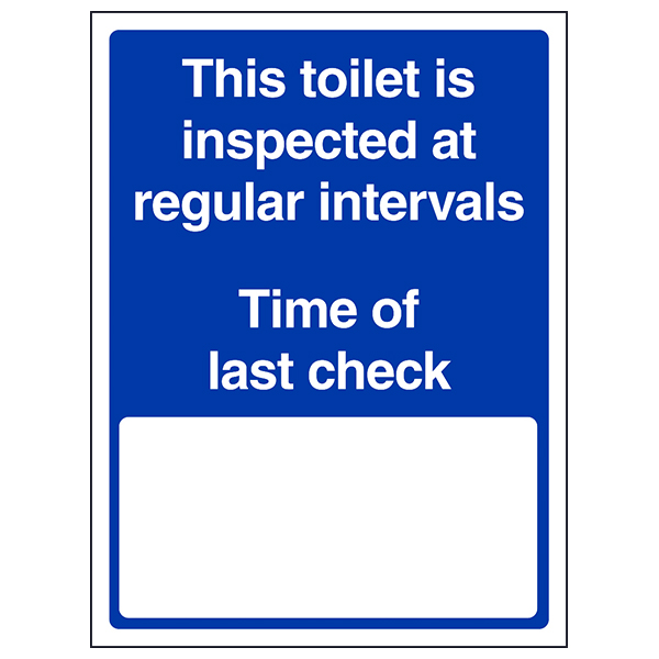 This Toilet Is Inspected Safety Sign For Hotel Guests