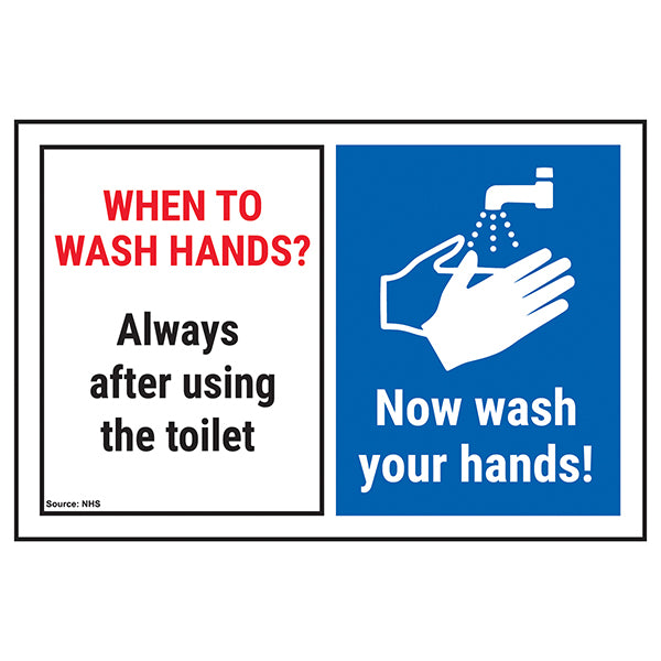 Hand Washing Safety Sign Essential Reminder For Staff
