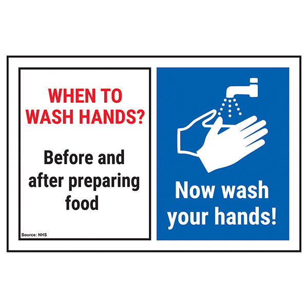 Wash Hands Safety Sign Essential Workplace Hygiene Reminder