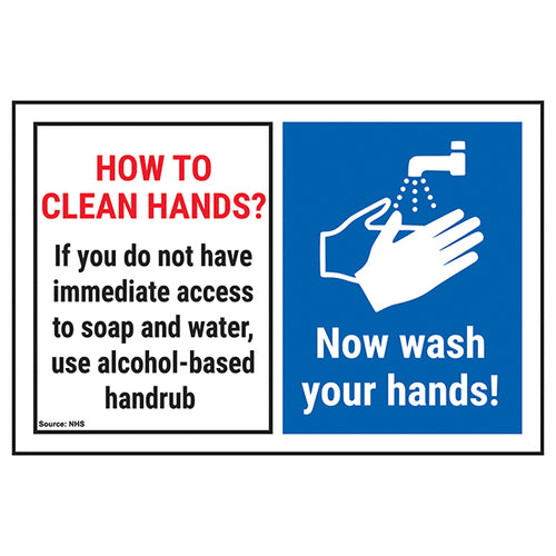 Hand Washing Safety Sign Essential Reminder For Workplace