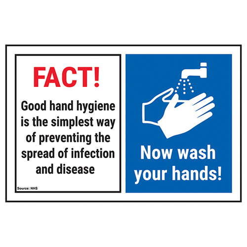 Hand Hygiene Safety Sign Essential Reminder For Workplace