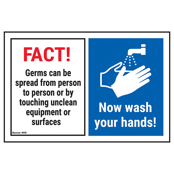 Wash Your Hands Safety Sign Essential Workplace Cuts Germs