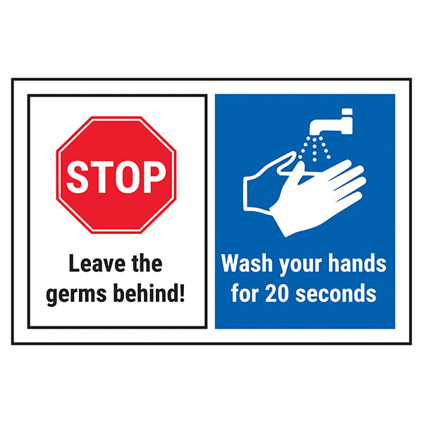 Wash Your Hands Safety Sign Reduce Germs Workplace Now