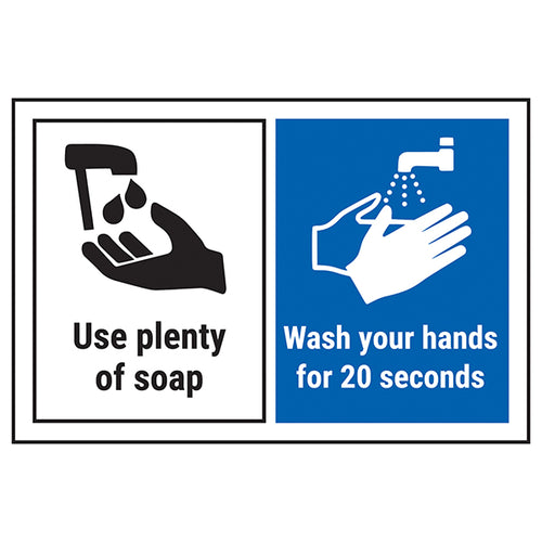 Hand Washing Safety Sign Reduce Infection For Staff