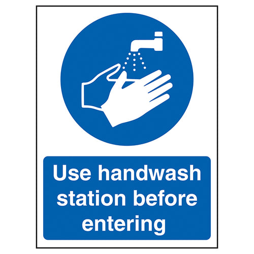 Handwash Station Safety Sign Prevents Illness Staff