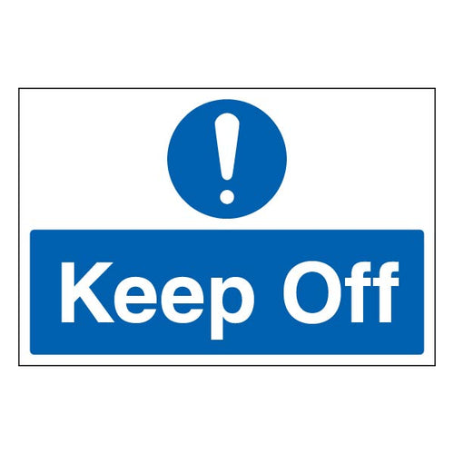 Keep Off Safety Sign Large Landscape Workplace Warning