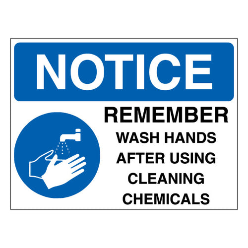 Hand Wash Safety Sign Essential Hygiene For Staff Workplace