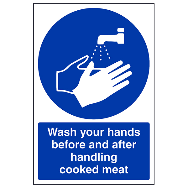 Wash Your Hands Safety Sign Kitchen Compliance For Cooks
