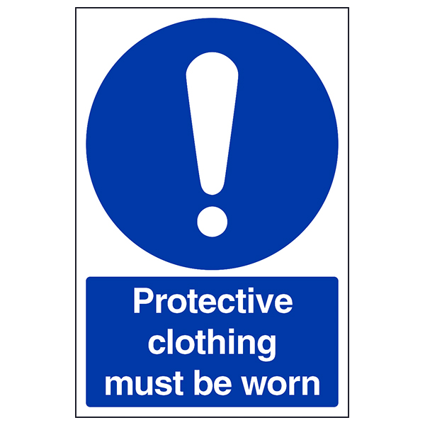 Protective Clothing Safety Sign Compliance For Kitchen