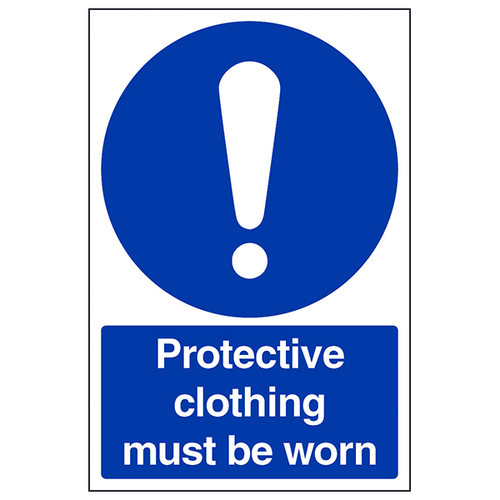Protective Clothing Safety Sign Compliance For Kitchen