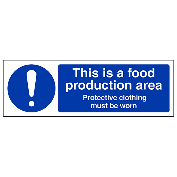 Essential Food Production Safety Sign For Kitchen Staff