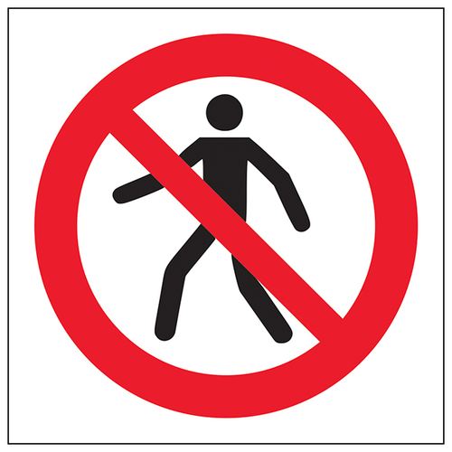 No Entry Safety Sign Compliant Durable For Workplace Use