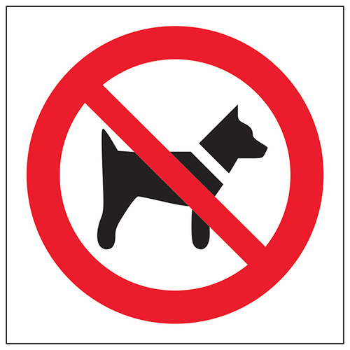No Dogs Safety Sign Compliant Durable Workplace Prohibition