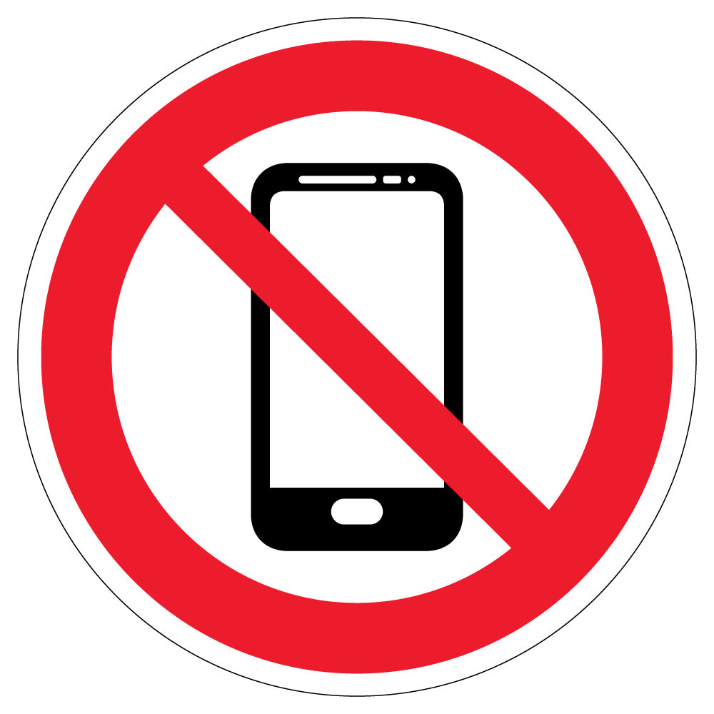 No Smartphone Safety Sign Clear Prohibition For Workplace
