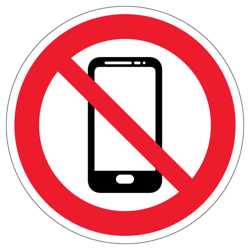 No Smartphone Safety Sign Clear Prohibition For Workplace