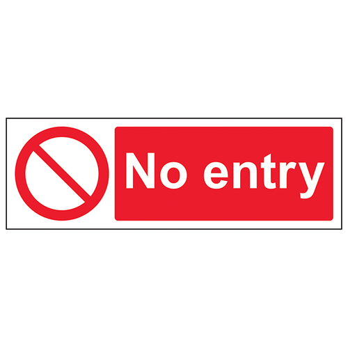No Entry Safety Sign EN ISO 7010 Compliant For Schools