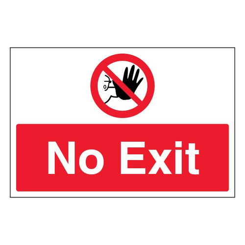 Halt No Exit Safety Sign Large Landscape For Workplaces