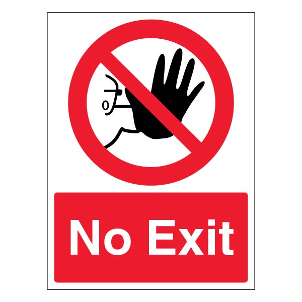 Halt No Exit Safety Sign Essential Workplace Compliance