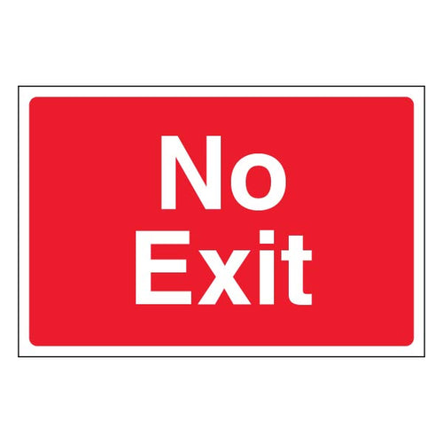 No Exit Safety Sign Large Landscape Compliant Workplace
