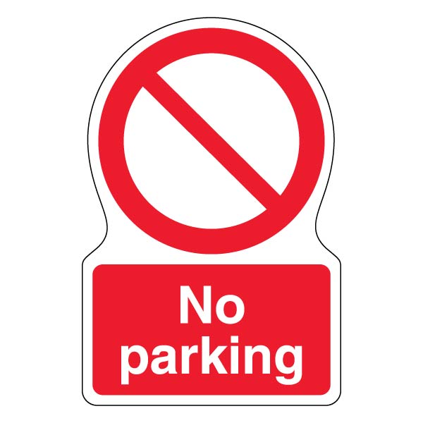 No Parking Safety Sign High Visibility For Site Managers