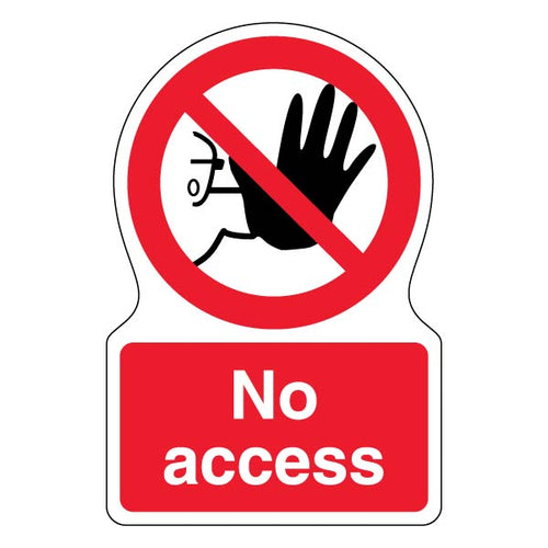No Access Safety Sign Eye Catching For Site Managers