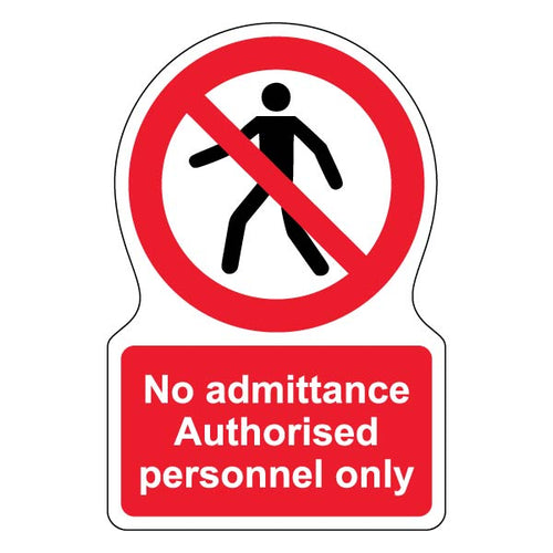 Authorised Personnel Only Safety Sign Eye Catching For Site