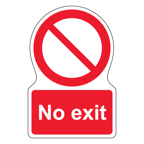 No Exit Safety Sign Eye Catching For Workplace Safety