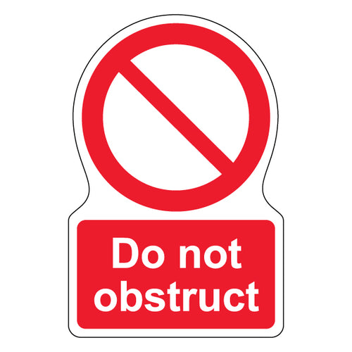Do Not Obstruct Safety Sign High Visibility For Sites