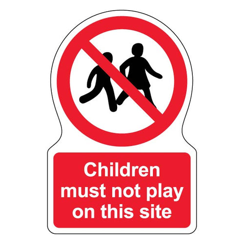 Children Must Not Play Safety Sign High Visibility Site