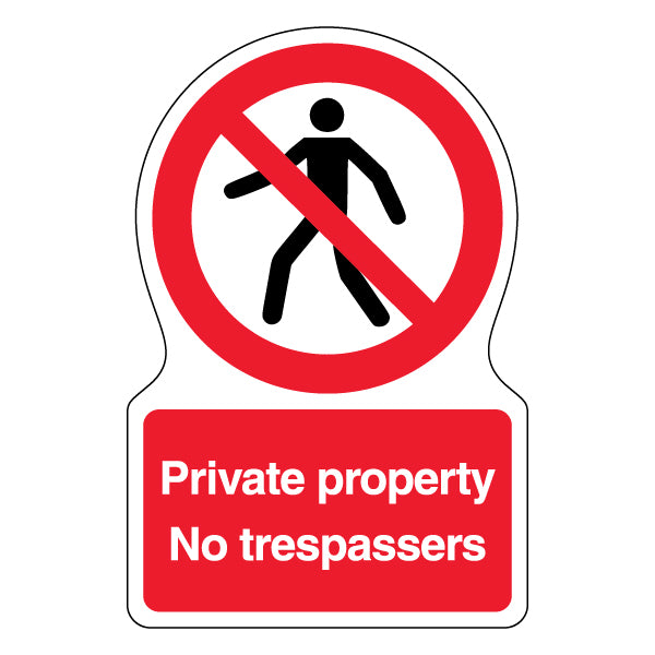 No Trespassing Safety Sign High Visibility For Property