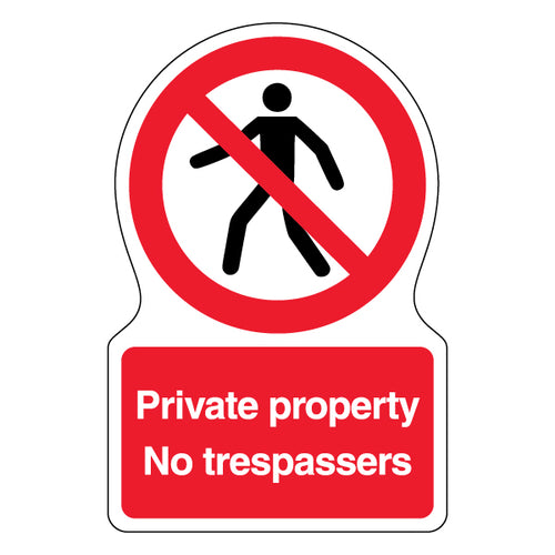 No Trespassing Safety Sign High Visibility For Property