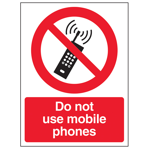 Do Not Use Mobile Phones Safety Sign For Schools Childcare