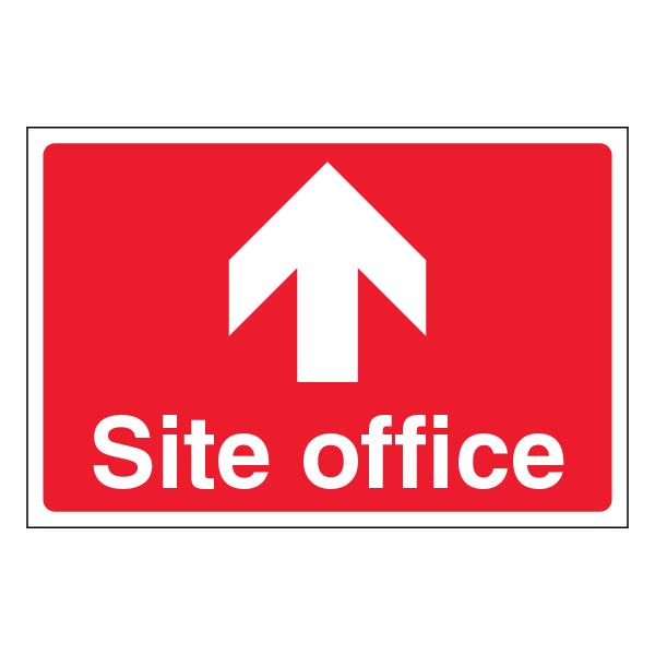 Site Office Arrow Up Safety Sign Large Visible Worksite