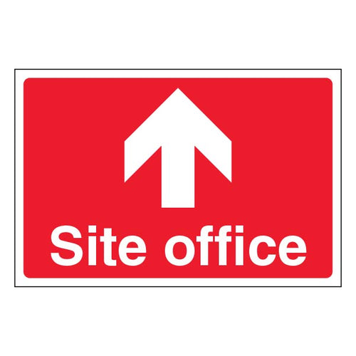 Site Office Arrow Up Safety Sign Large Visible Worksite