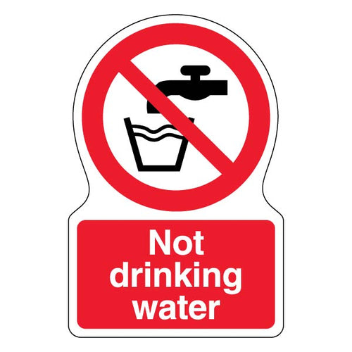 Not Drinking Water Safety Sign High Visibility For Sites