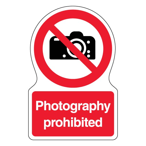 Photography Prohibited Safety Sign High Visibility For Sites