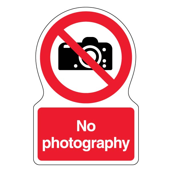 No Photography Safety Sign High Visibility For Workplace