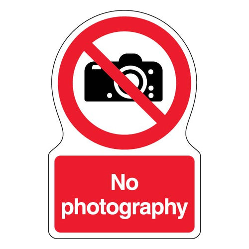 No Photography Safety Sign High Visibility For Workplace