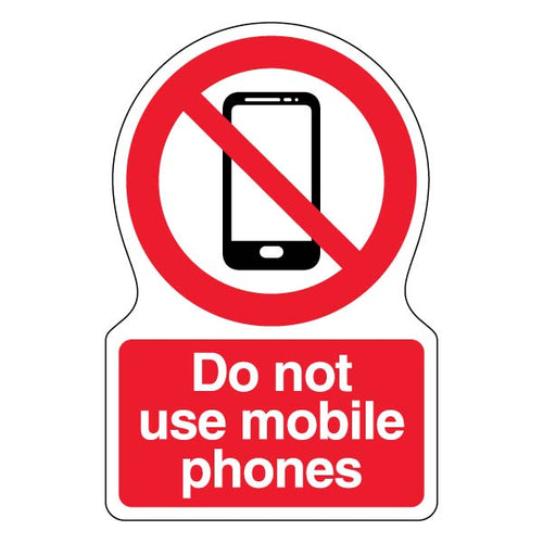 Do Not Use Mobile Phones Safety Sign Eye Catching Workplace