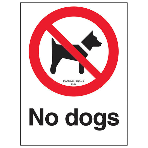 No Dogs Safety Sign Compliant Durable For Property Managers