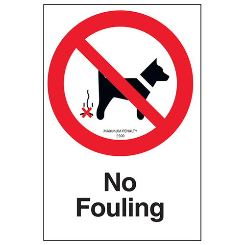 No Fouling Safety Sign Compliant Durable For Site Managers