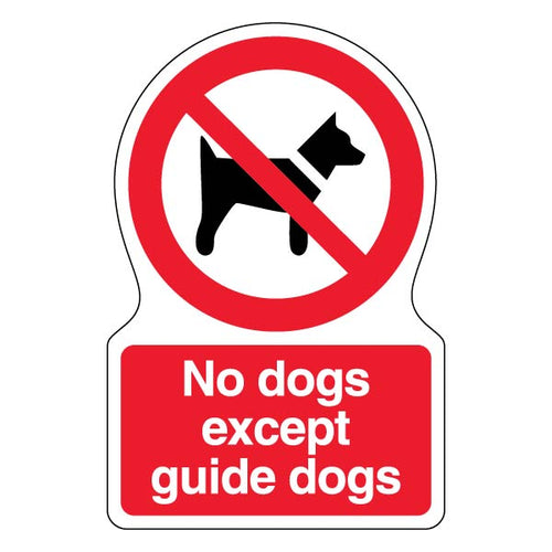 No Dogs Except Guide Dogs Safety Sign For Businesses
