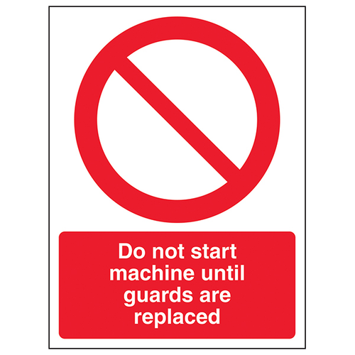Do Not Start Machine Safety Sign ISO Compliant Industrial