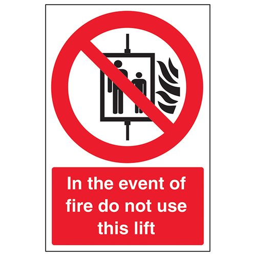 Fire Safety Sign Do Not Use This Lift Workplace Compliant